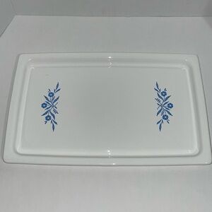 Corning Ware Blue Cornflower 16” P 45 Canada Broil Bake Tray Serving Platter